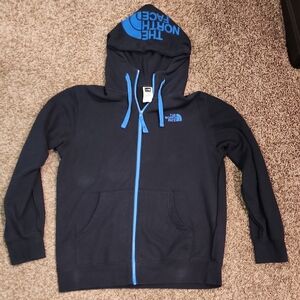 Men's The North Face Navy and Blue Full-Zip Hoodie